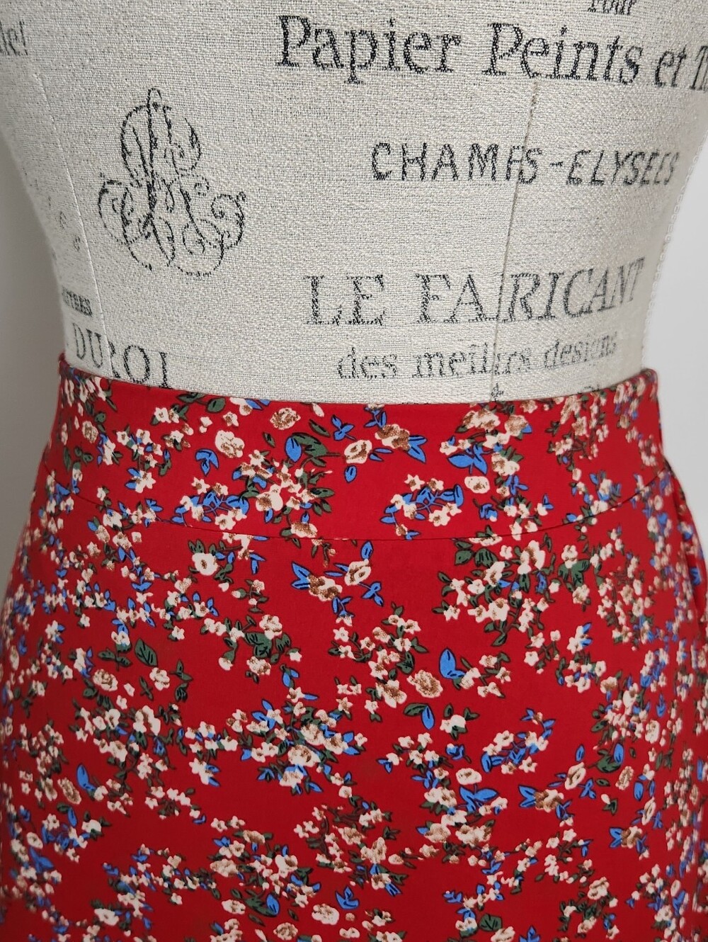 Floral Split Ruffle Midi Maxi Skirt - Picture 7 of 9